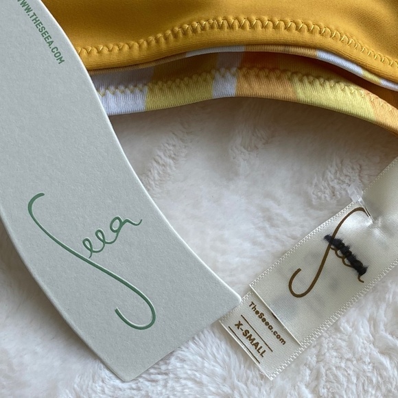 New! Seea Brasilia Reversible Bikini Top Solaris yellow 14696 - Picture 14 of 15